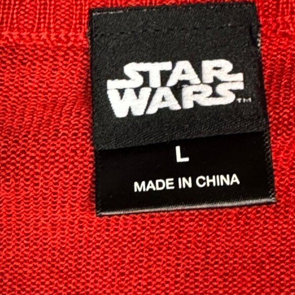 Star Wars R2-D2 Christmas Sweater Red Acrylic Large - Picture 3 of 13